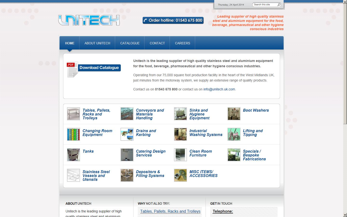 Unitech Engineering Ltd Website