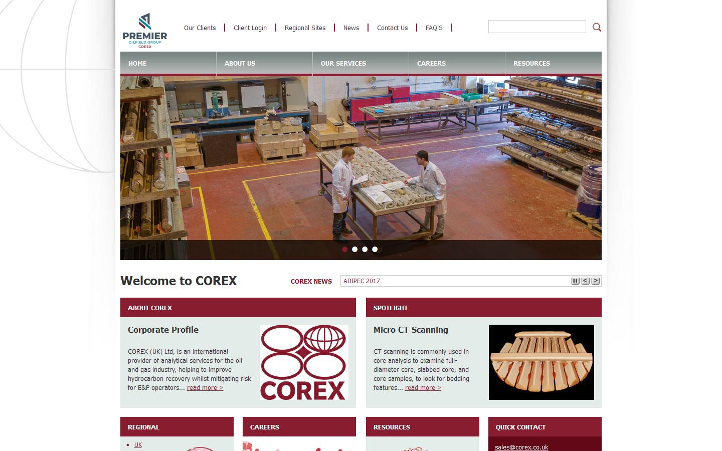 Corex Website