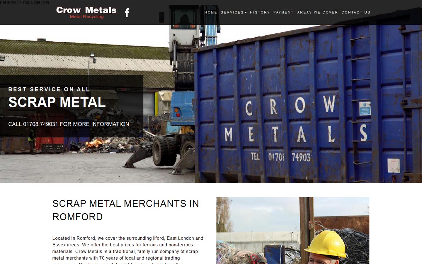 Crow Metals Website