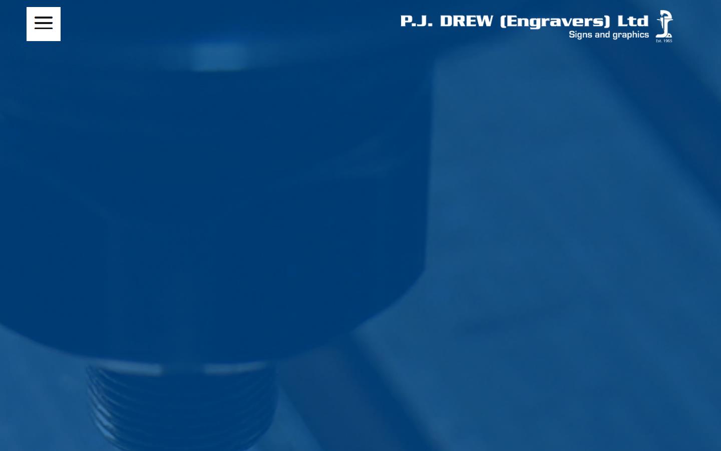 P J Drew Engravers Signs & Graphics Ltd Website