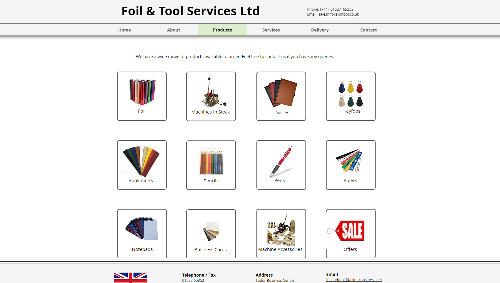 Foil & Tool Services Redditch Ltd Website