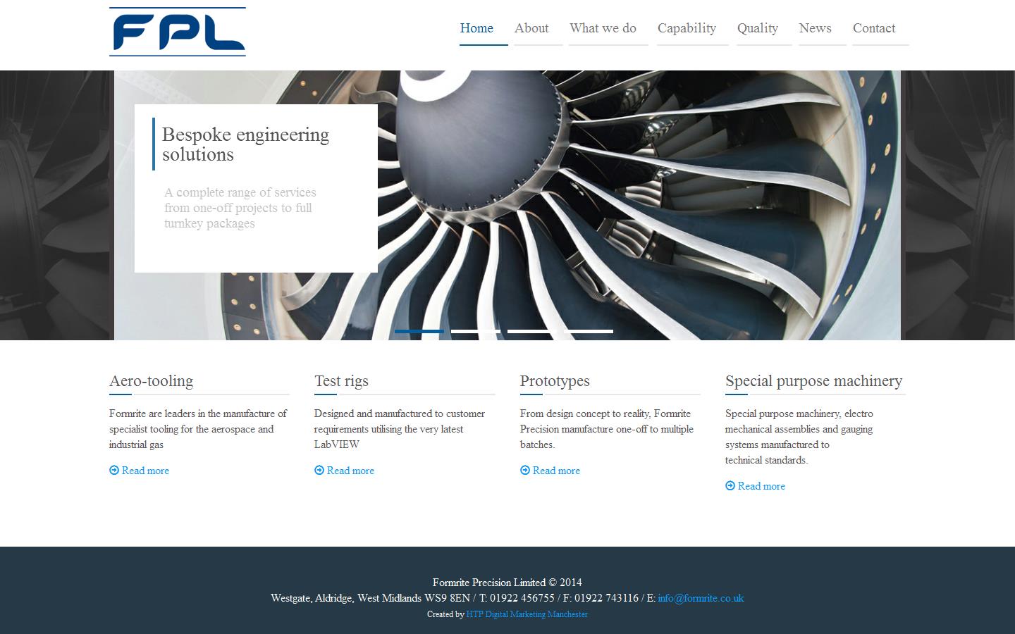 Formrite Precision Ltd Website