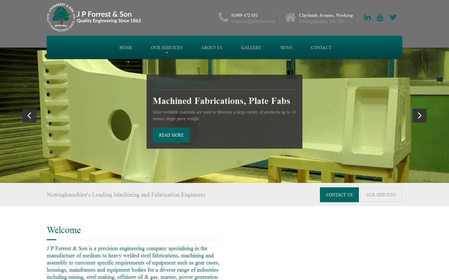 J P Forrest & Son Website