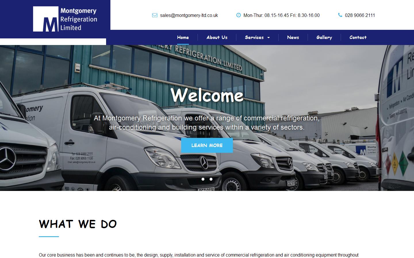 Montgomery Refrigeration Ltd Website
