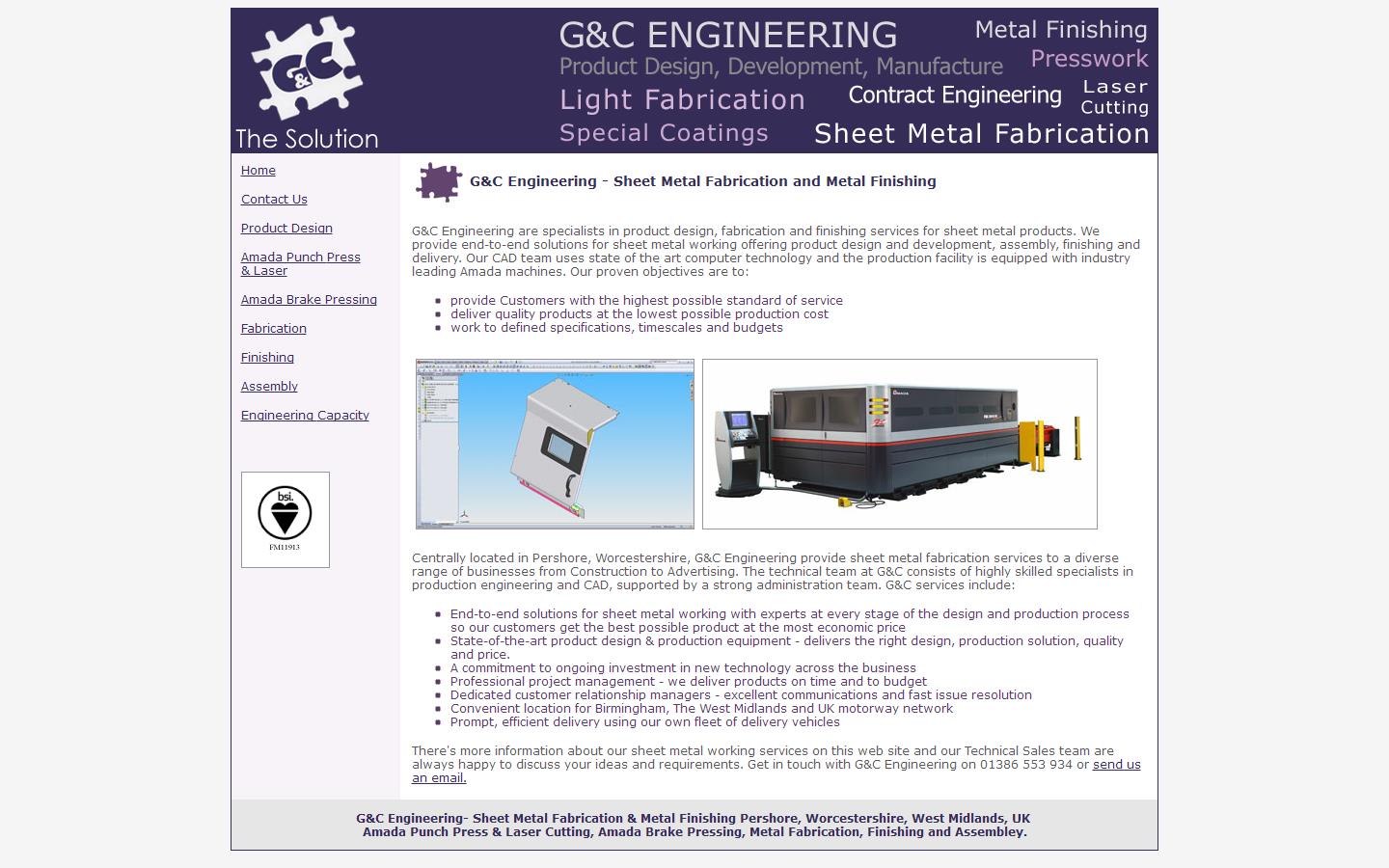 G & C Engineering Website