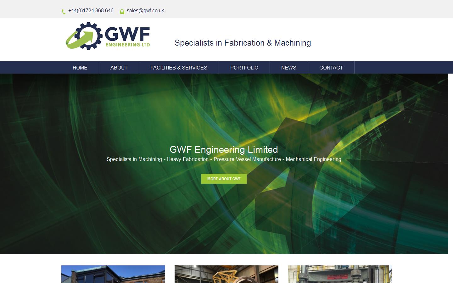 G W F Engineering Ltd Website