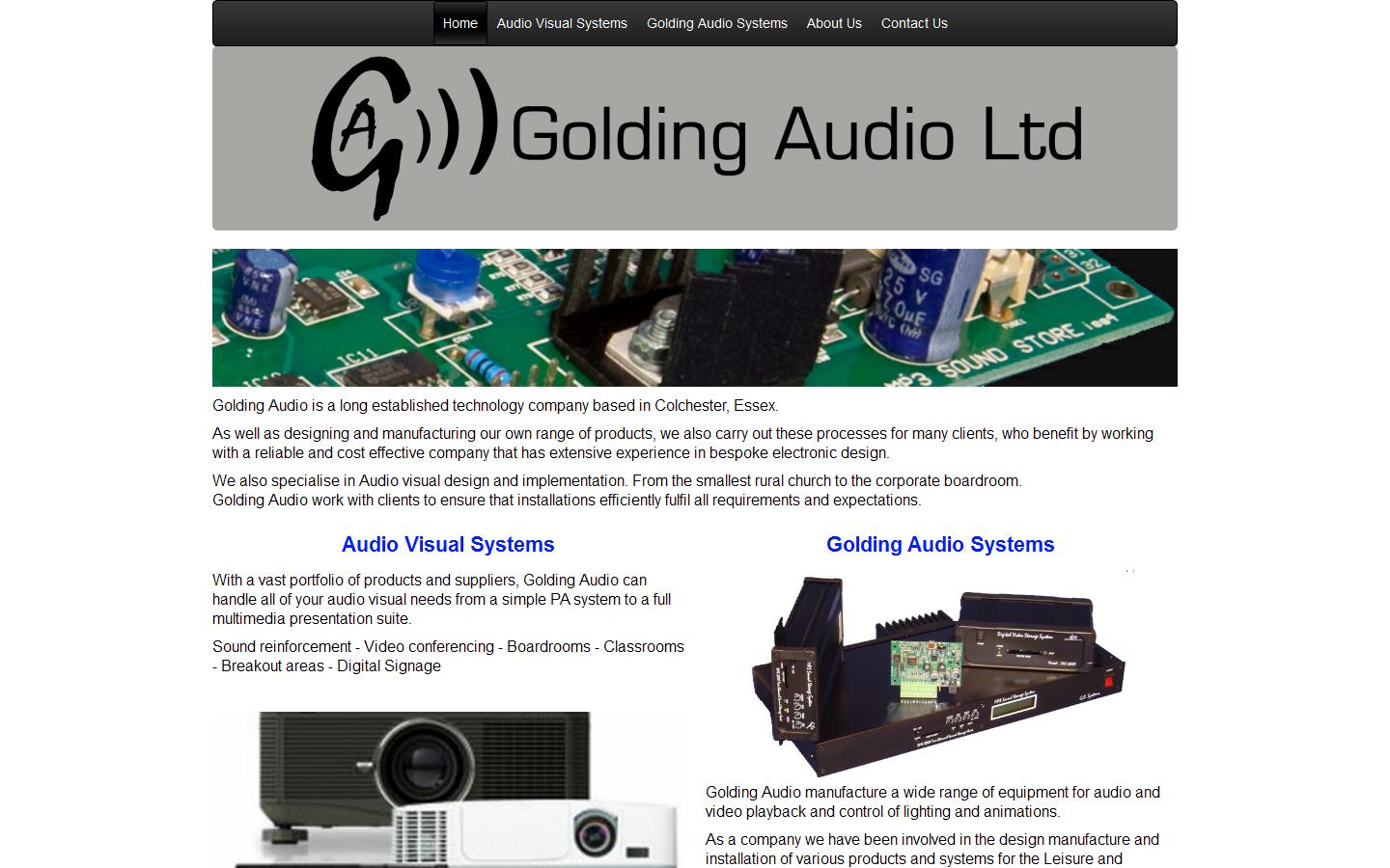 Golding Audio Website