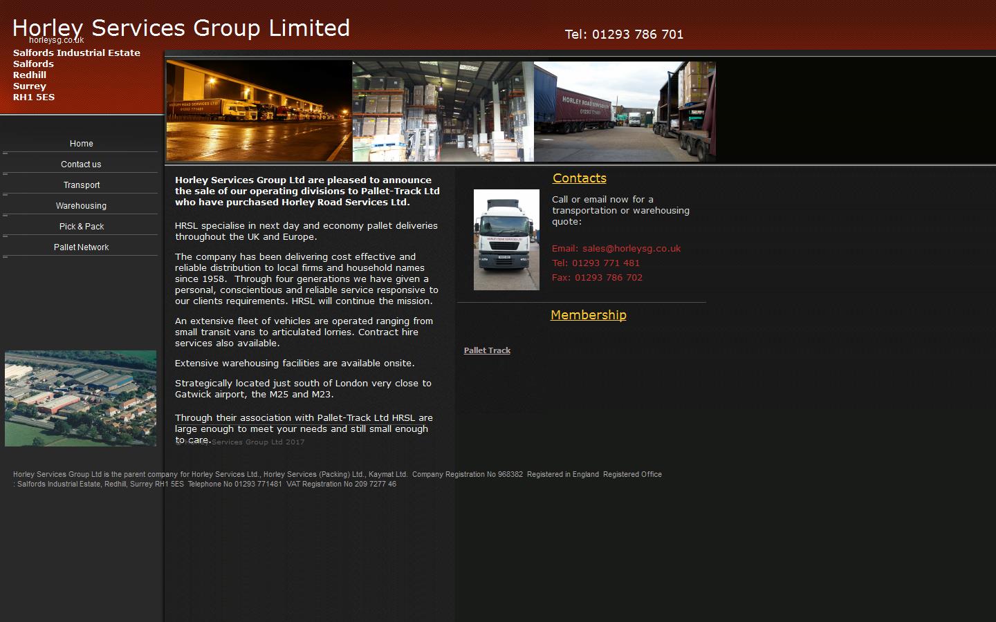 Horley Services Group Ltd Website