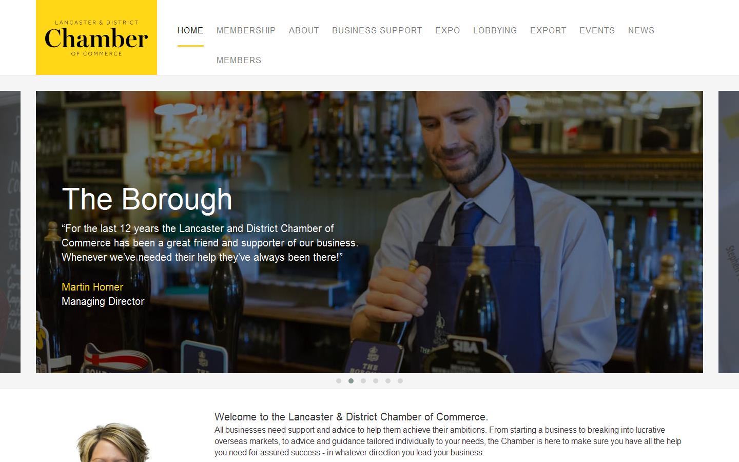 Lancaster & District Chamber of Commerce Website