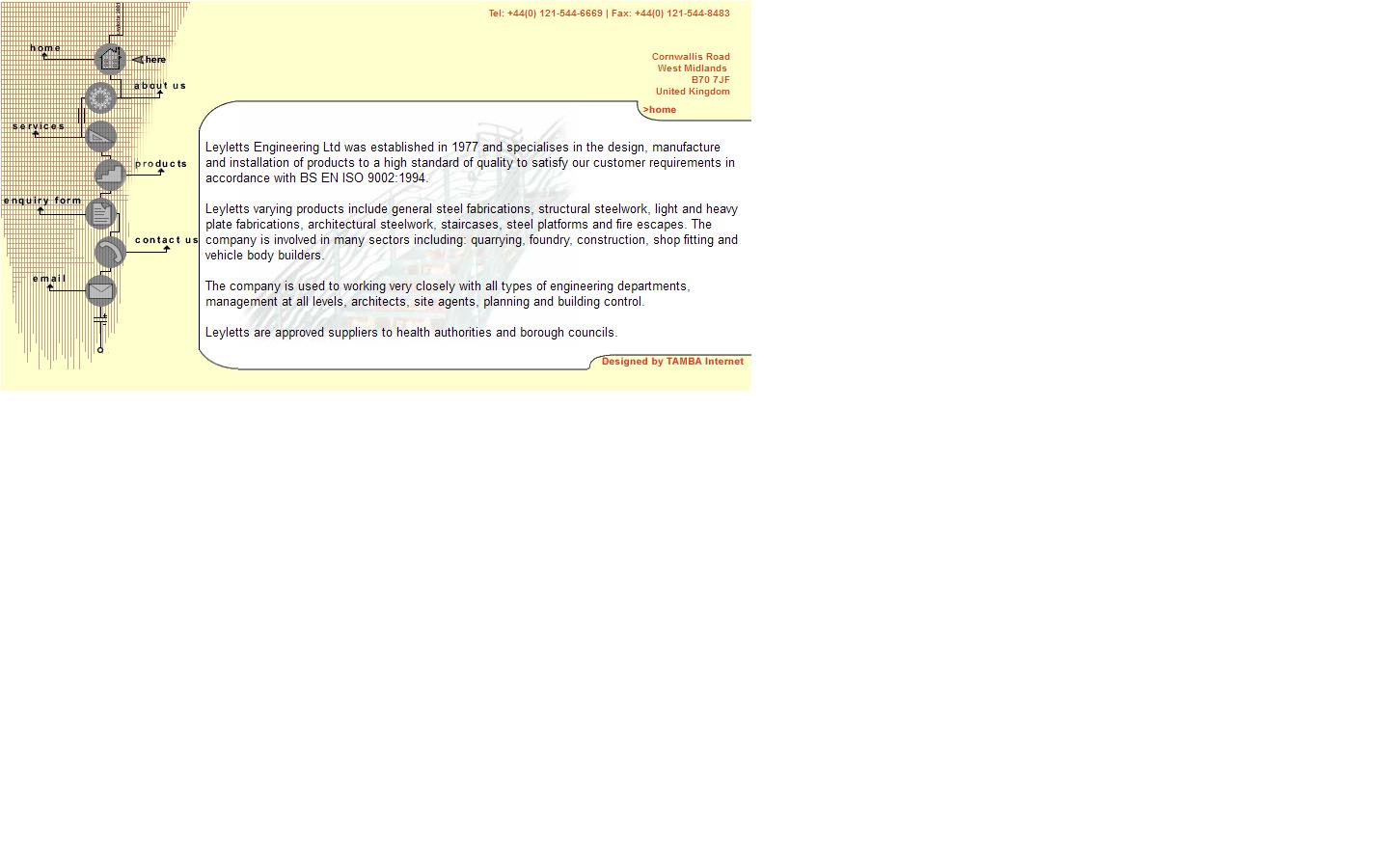 Leyletts Engineering Company Ltd Website