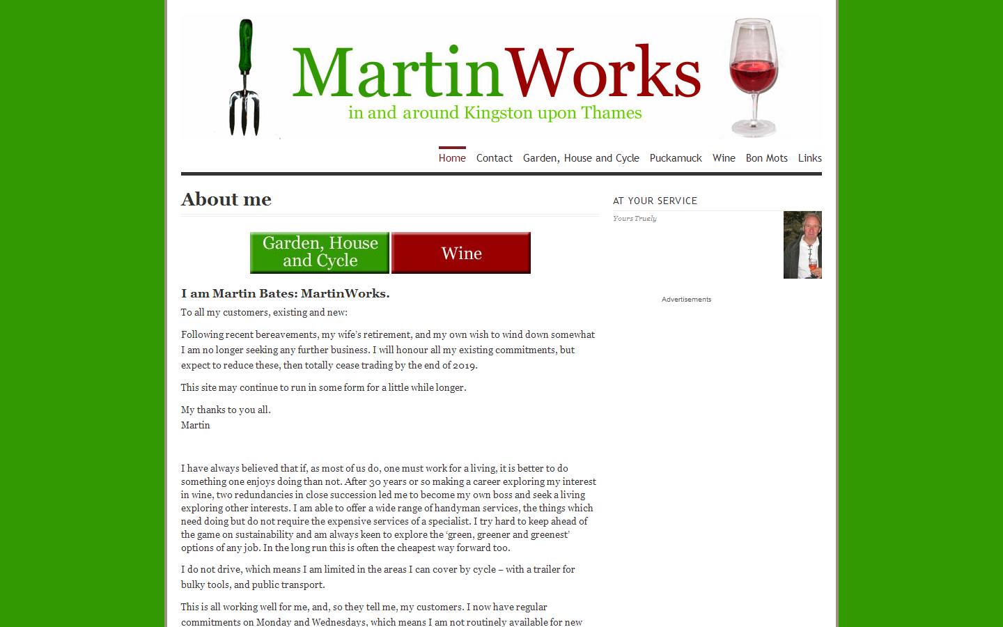 Martin Works Website