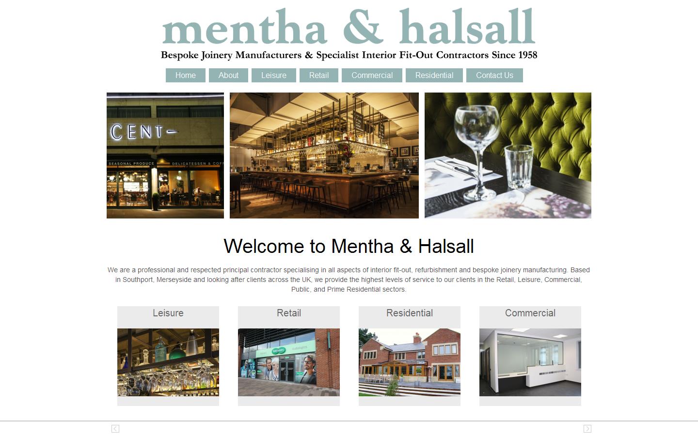 Mentha & Halsall Website