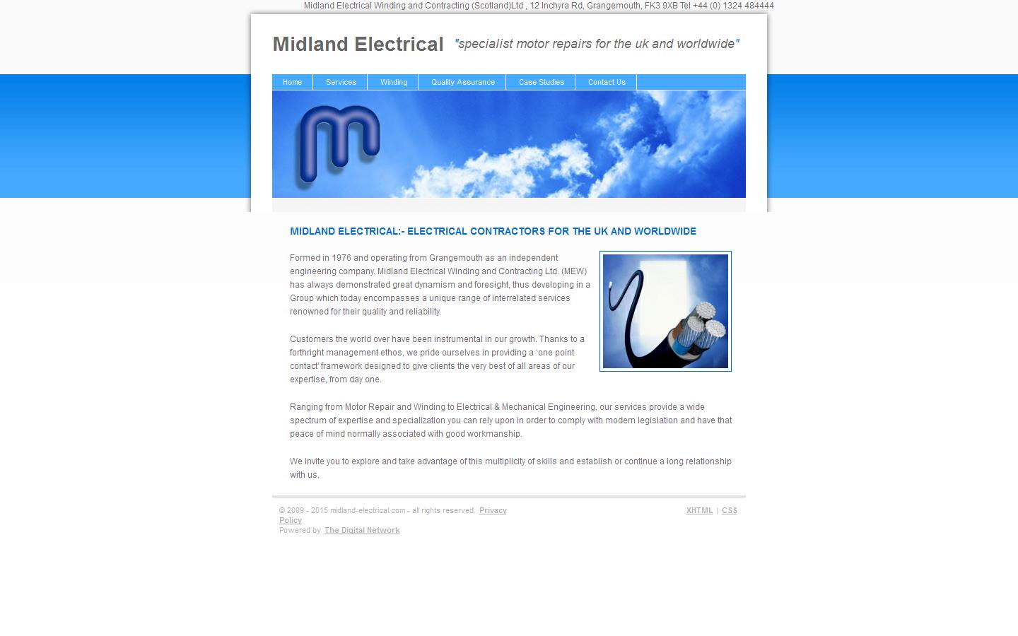 Midland Electrical Winding & Contracting Scotland Ltd Website