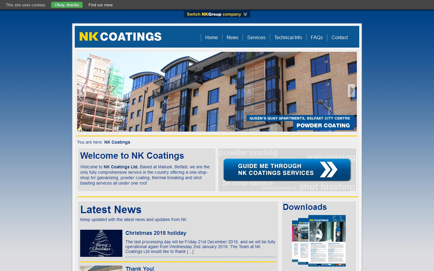 N K Coatings Website