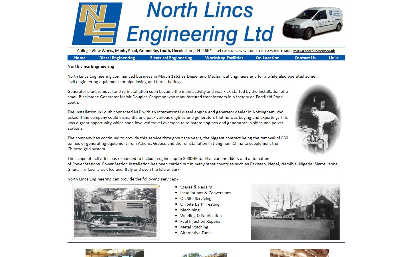 North Lincs Engineering Ltd Website