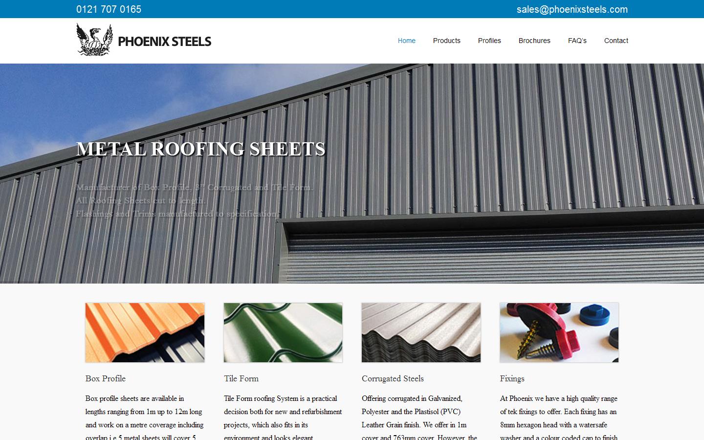 Phoenix Steels Birmingham Co. Ltd Website