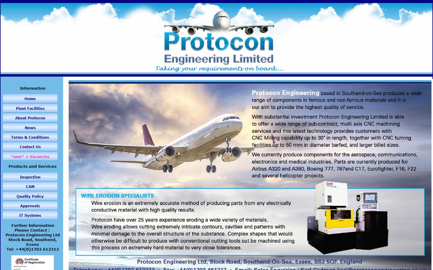 Protocon Engineering Ltd Website