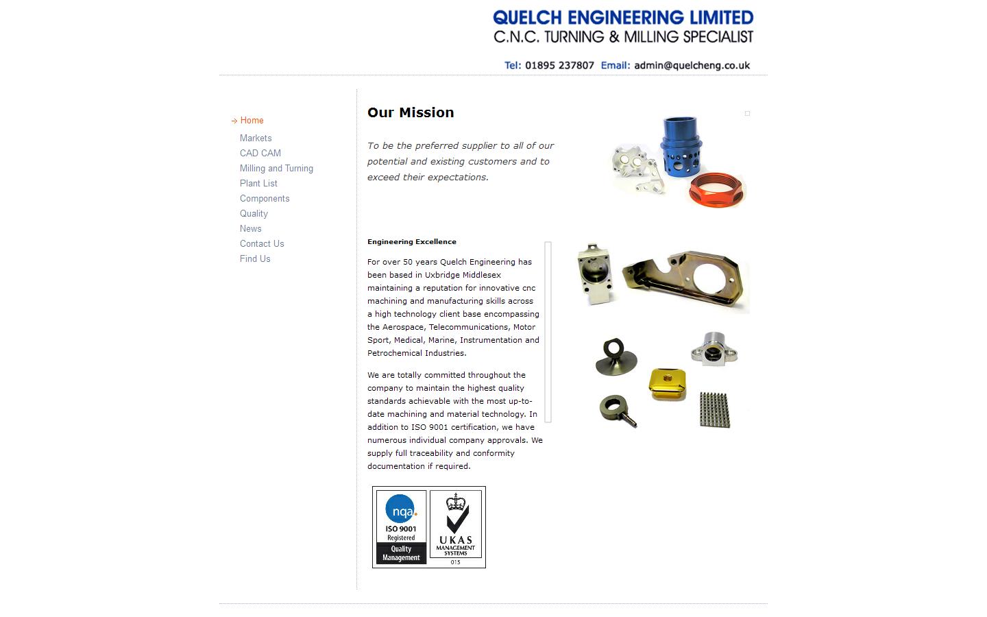 Quelch Engineering Ltd Website