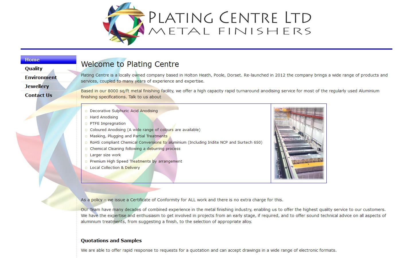 Plating Centre Ltd Metal Finishers Website