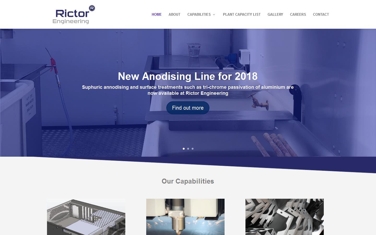 Rictor Engineering Ltd Website