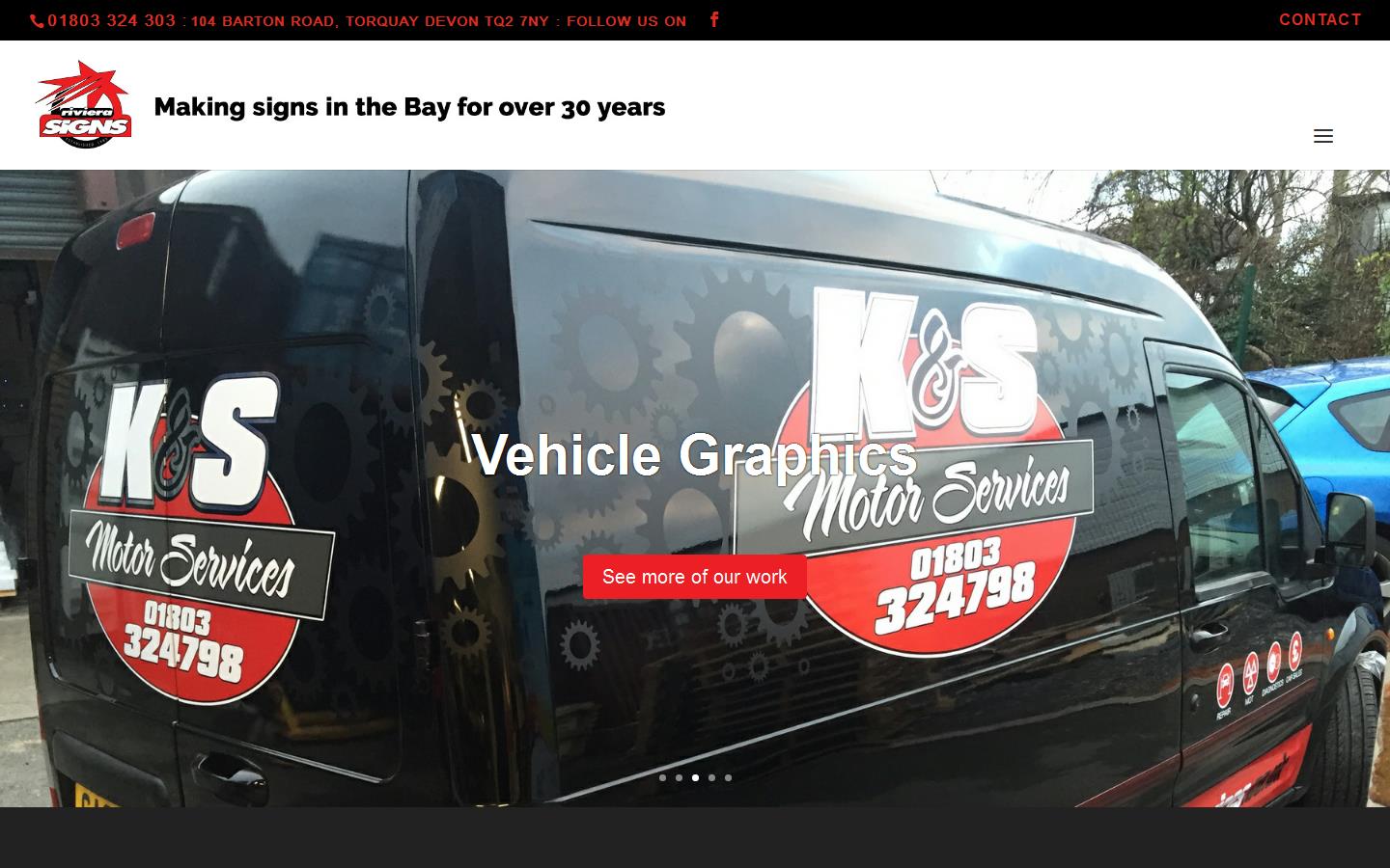 Riviera Signs Ltd Website