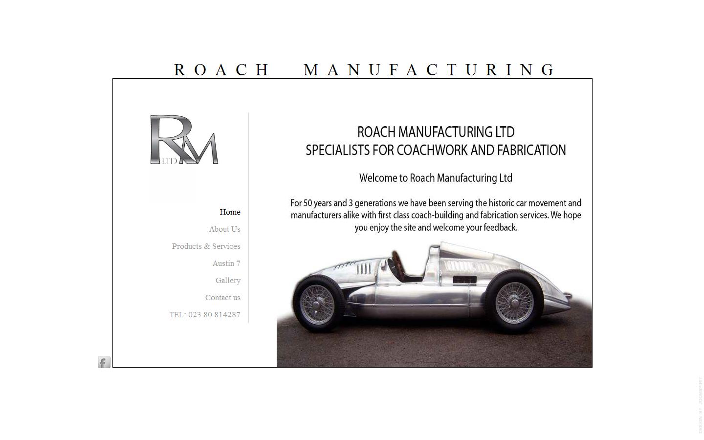 Roach Manufacturing Website