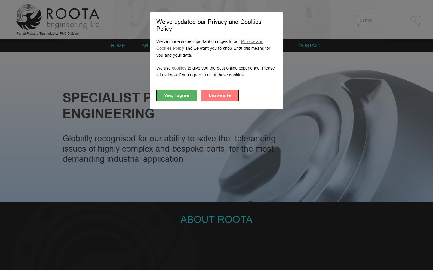 Roota Engineering Ltd Website