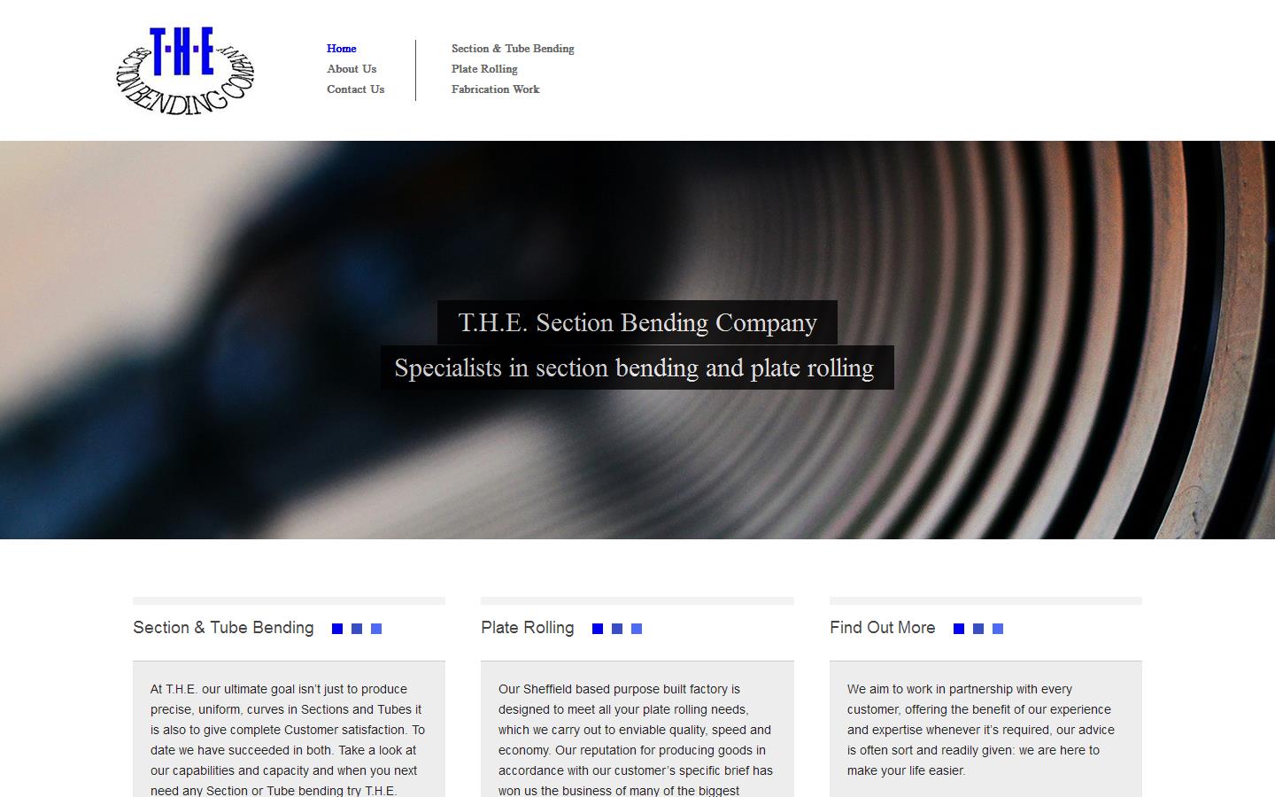 T H E Section Bending Company Website