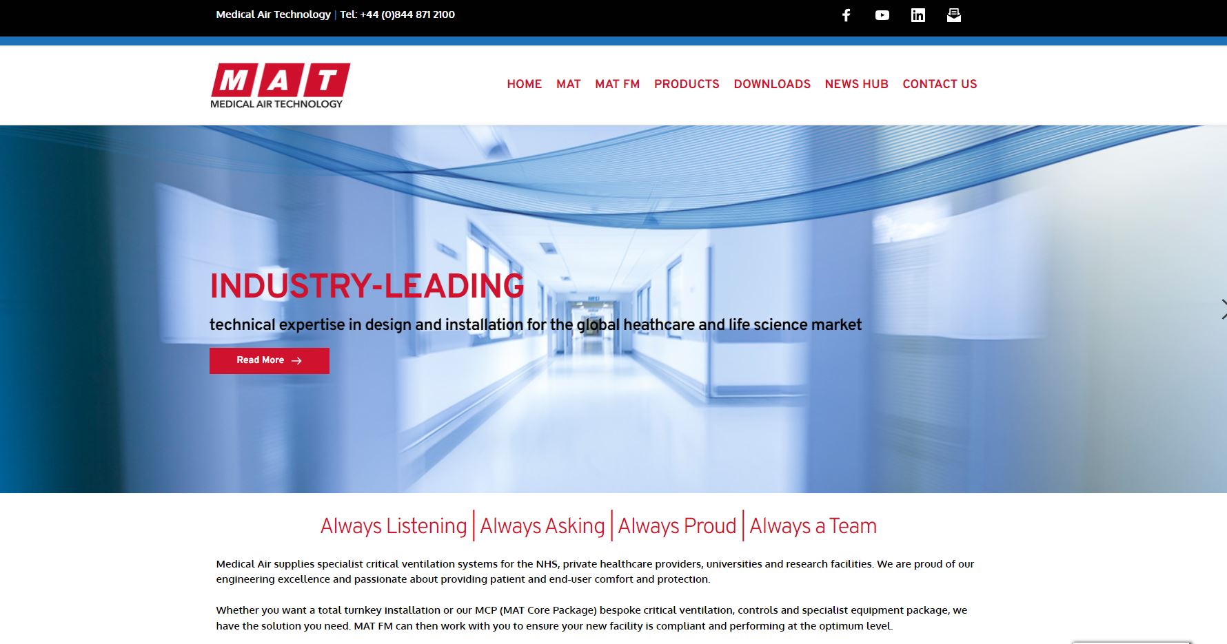 Medical Air Technology Website