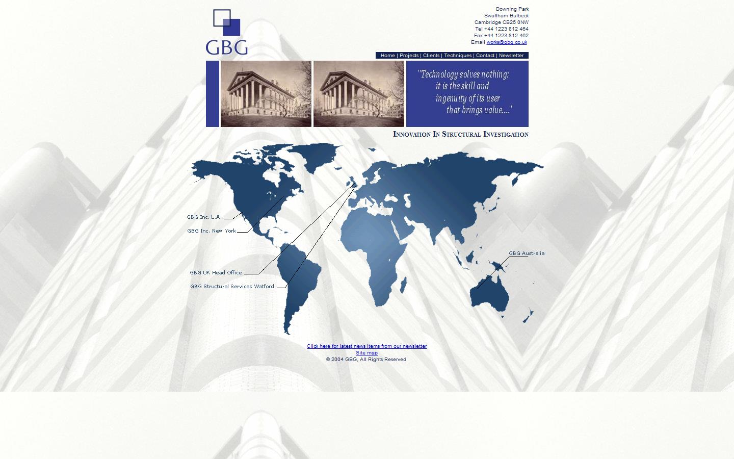 G B G Structural Services Website