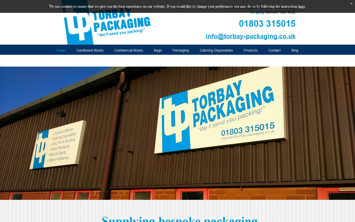 Torbay Packaging Co Website