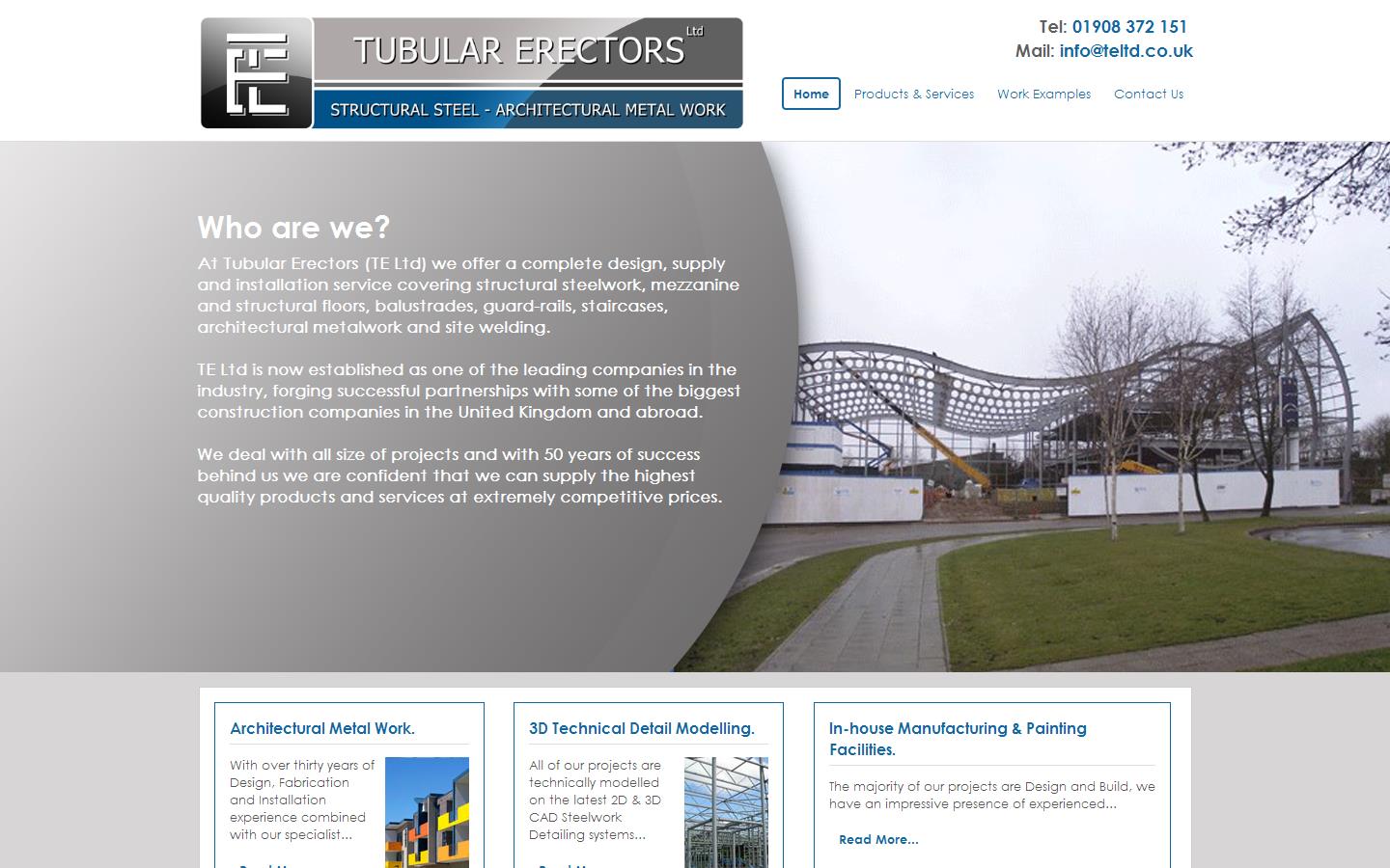 Tubular Erectors Ltd Website