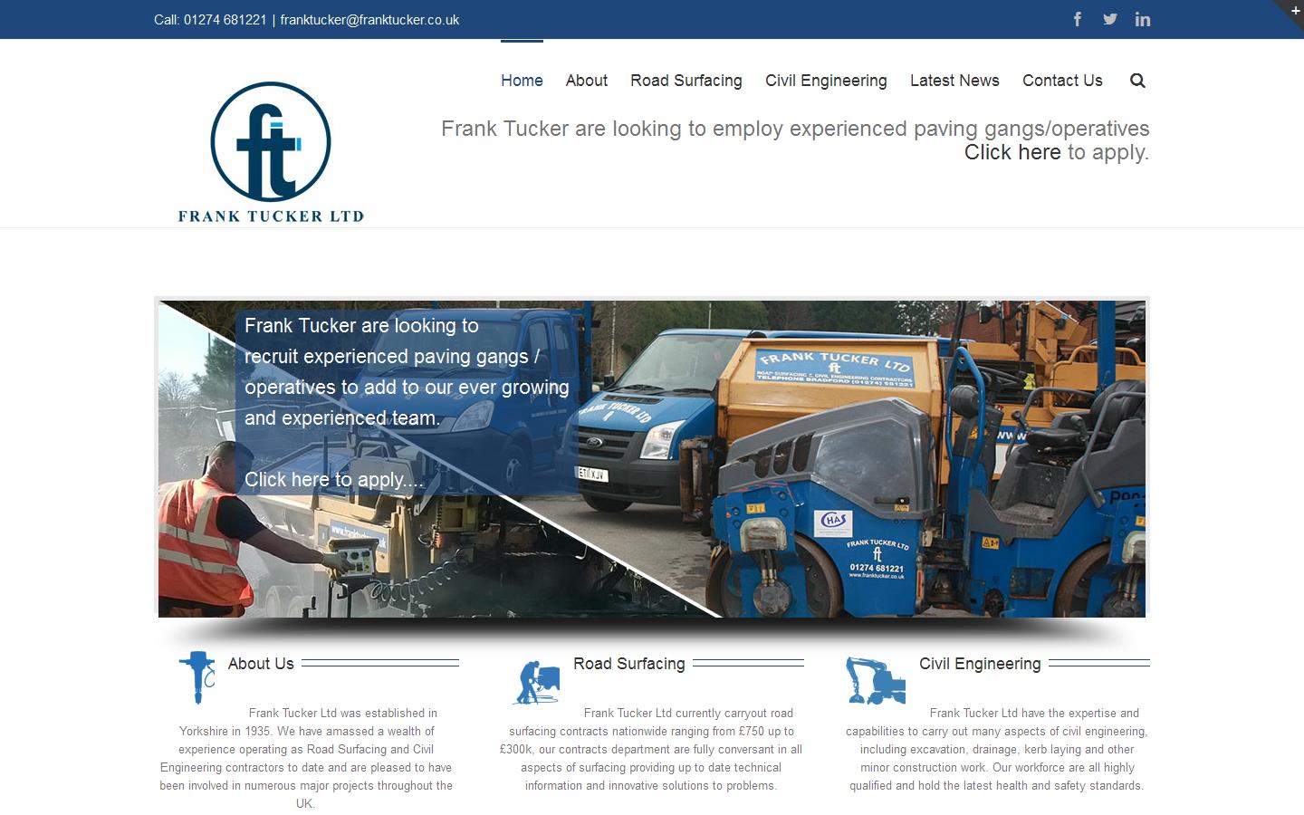 Frank Tucker Ltd Website