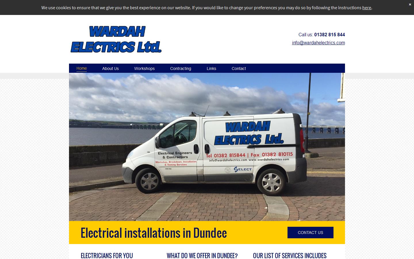 Wardah Electrics Ltd Website