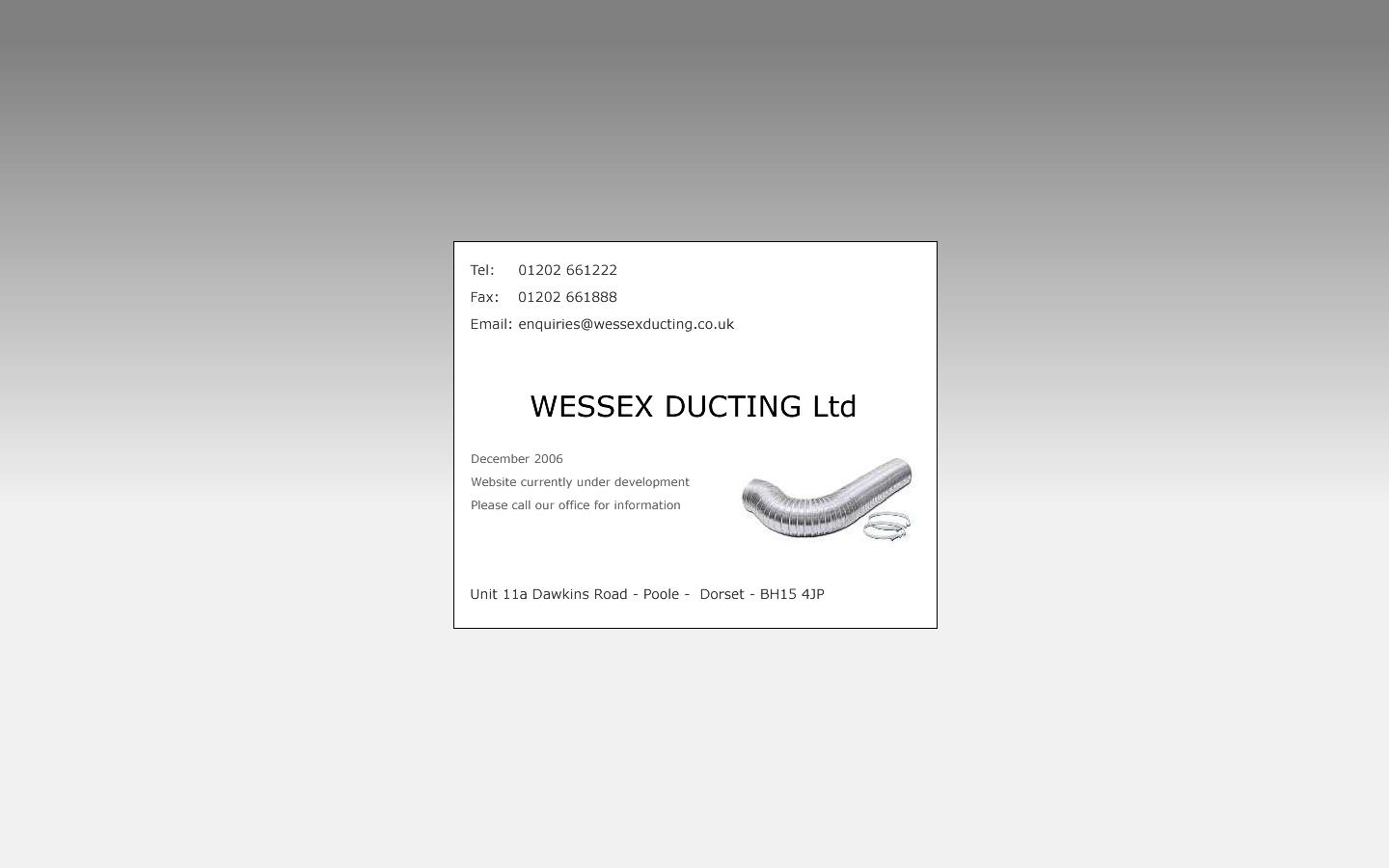 Wessex Ducting Services Ltd Website