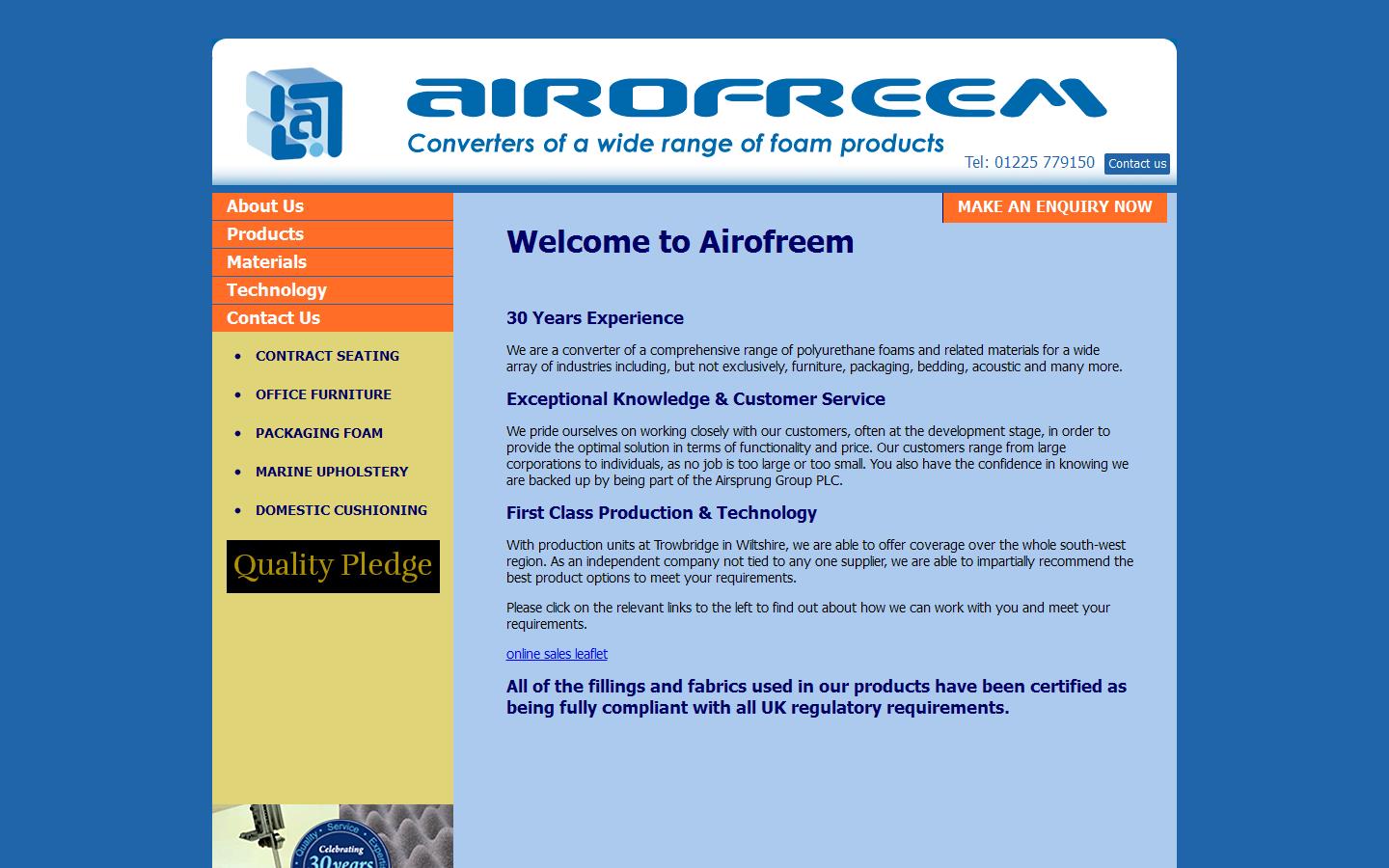 Airofreem Website