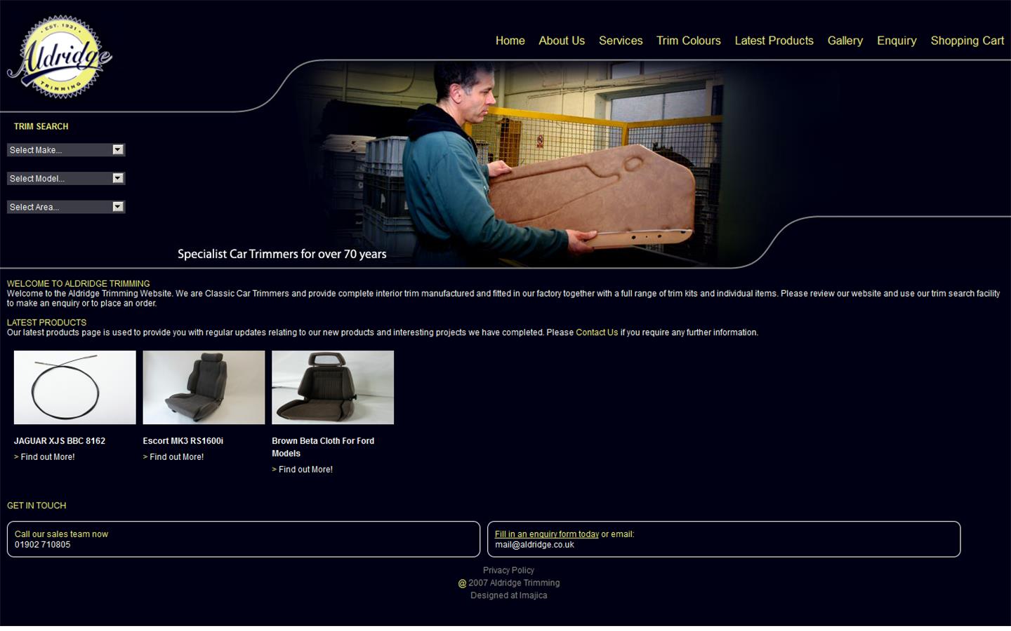 Aldridge Trimming Website