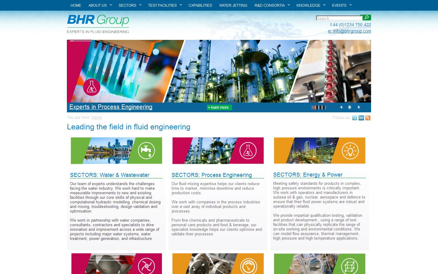 B H R Group Website