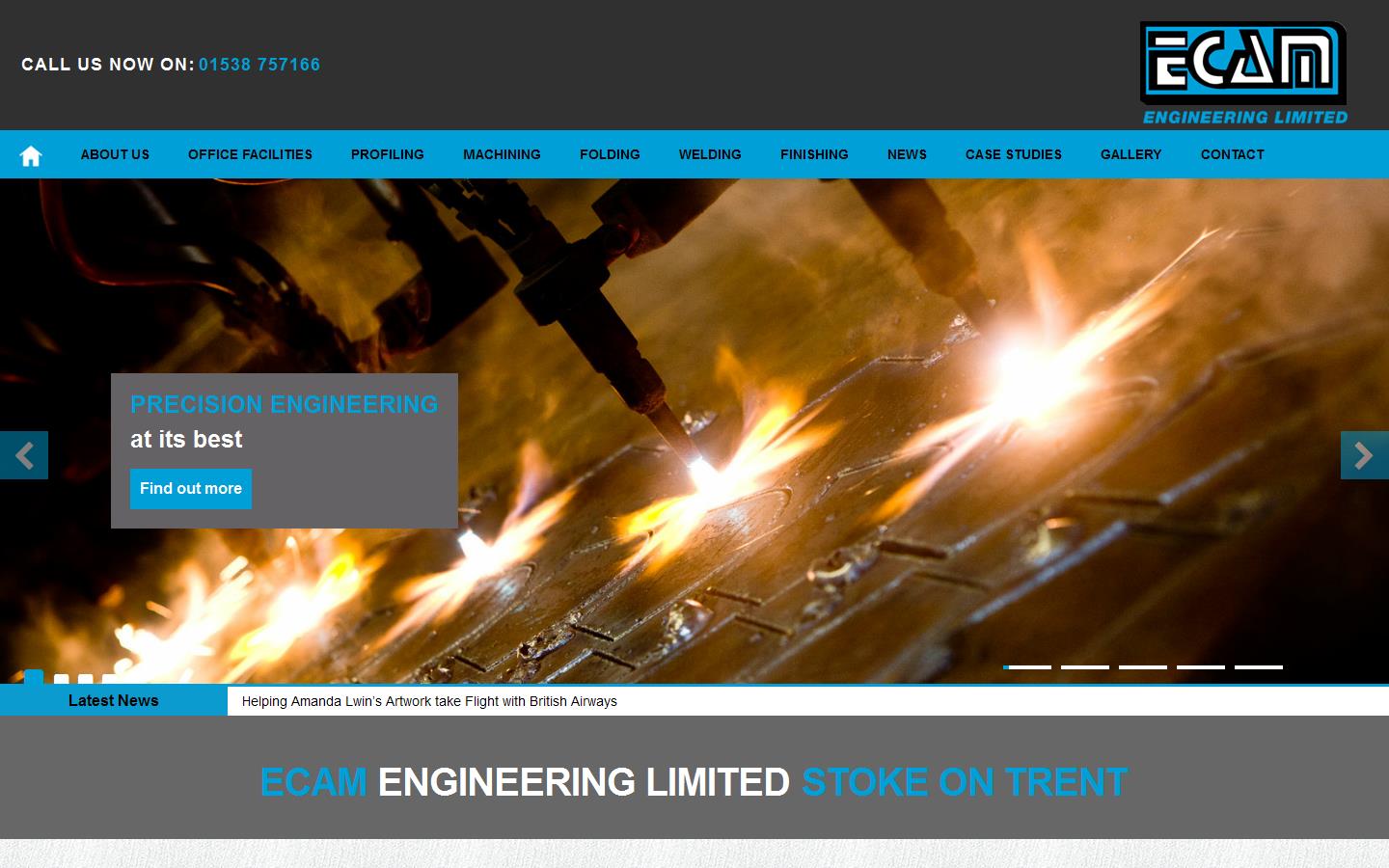 Ecam Engineering Ltd Website