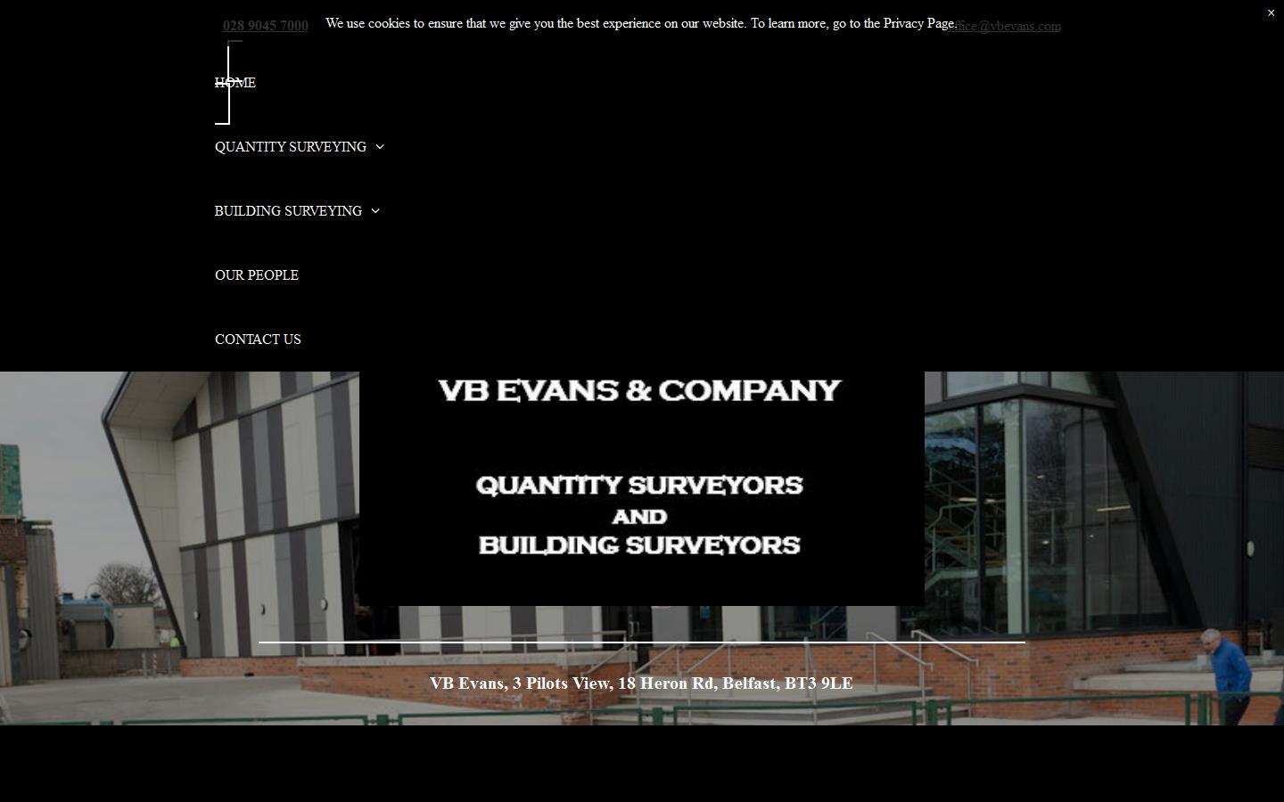 V B Evans & Company Website