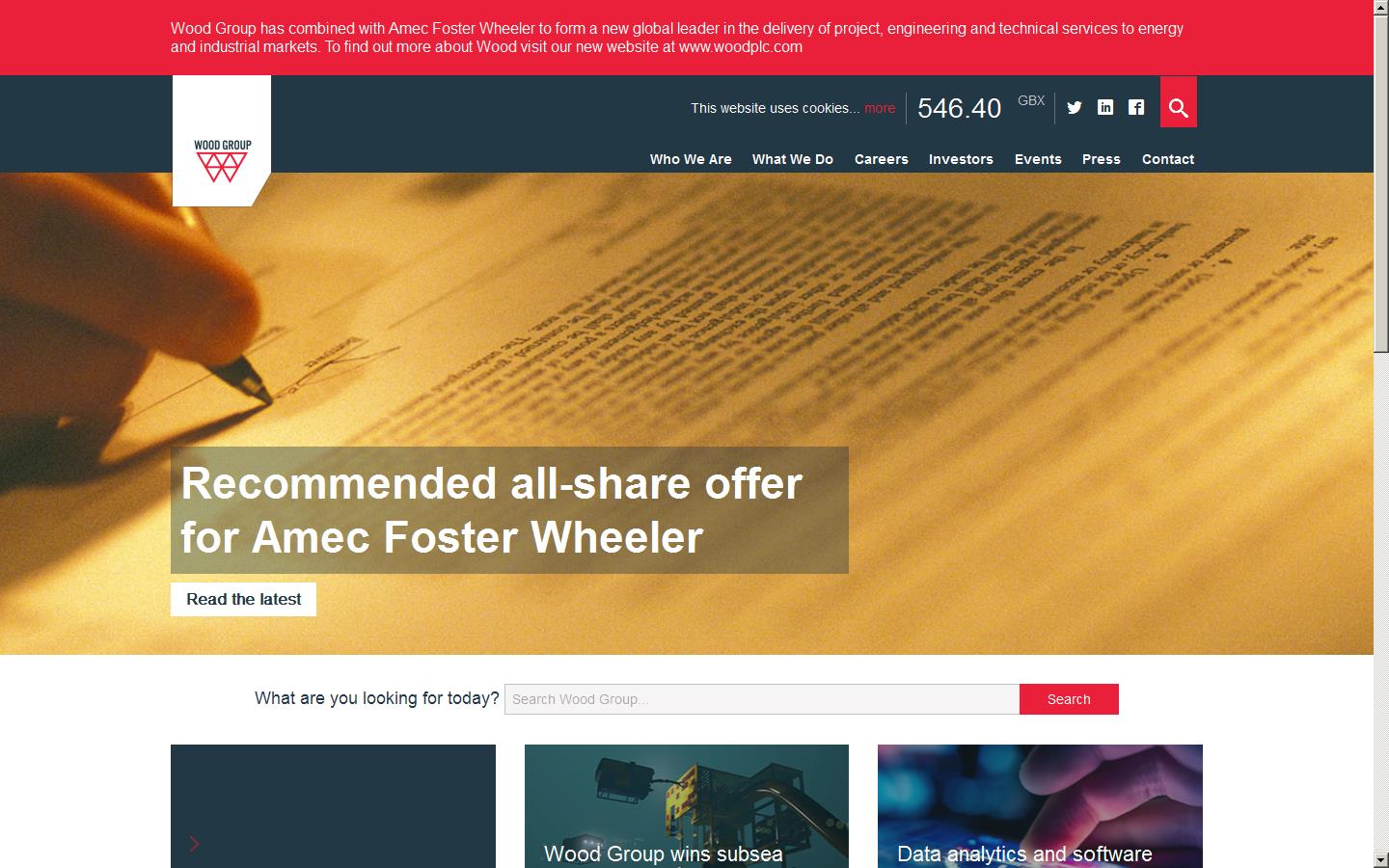 Wood Group Kenny UK Ltd Website