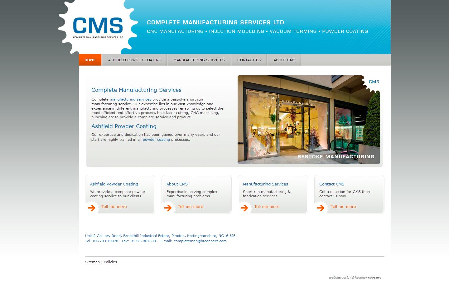 Ashfield Powder Coaters Ltd Website