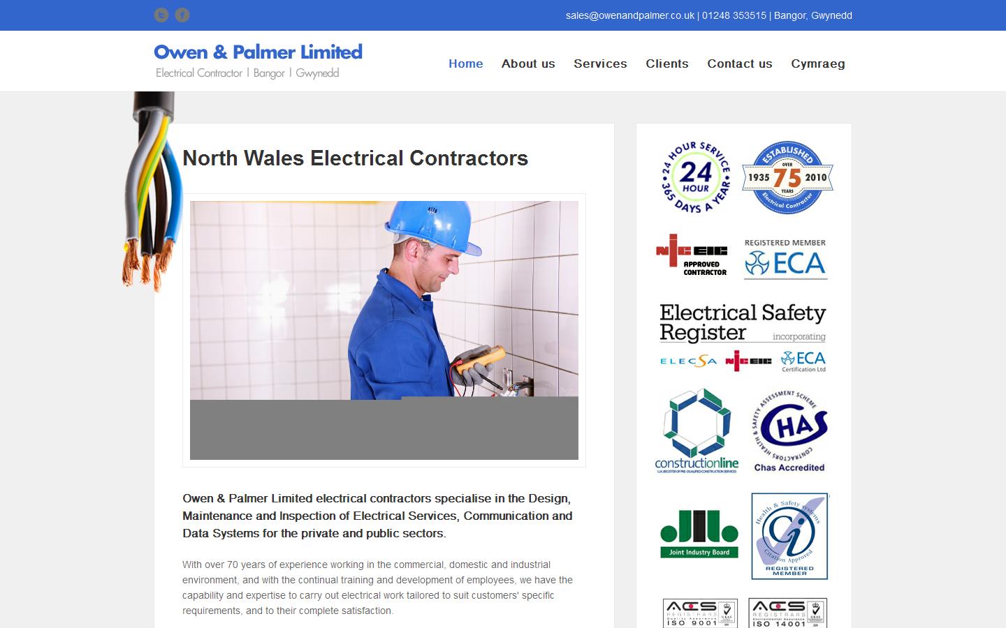 Owen & Palmer Ltd Website