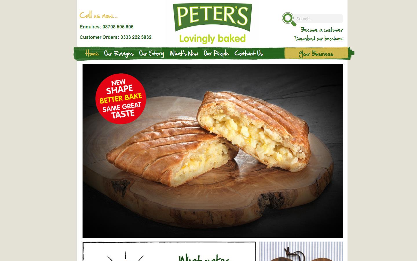 Peters Food Services Website