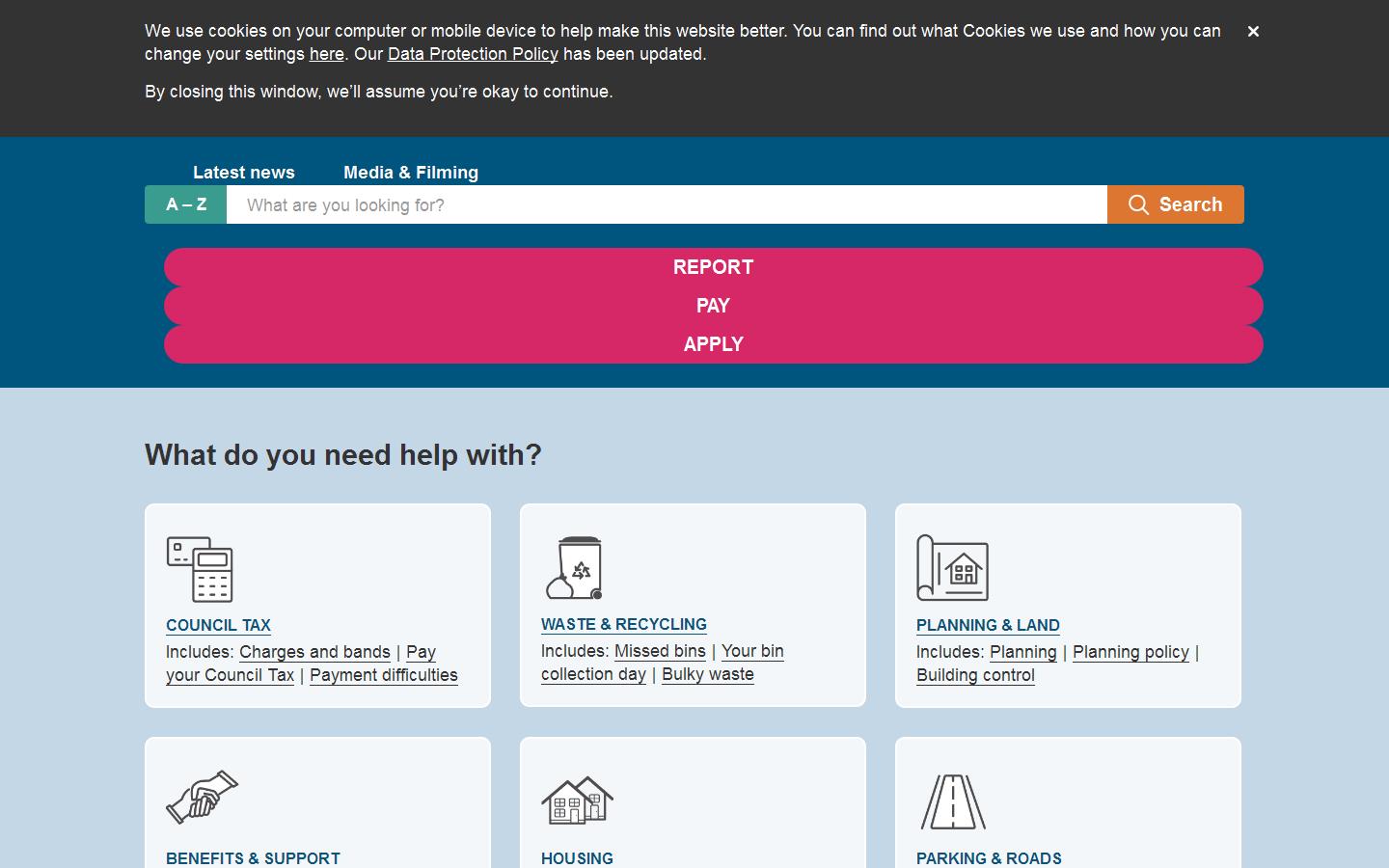 Thanet District Council Website