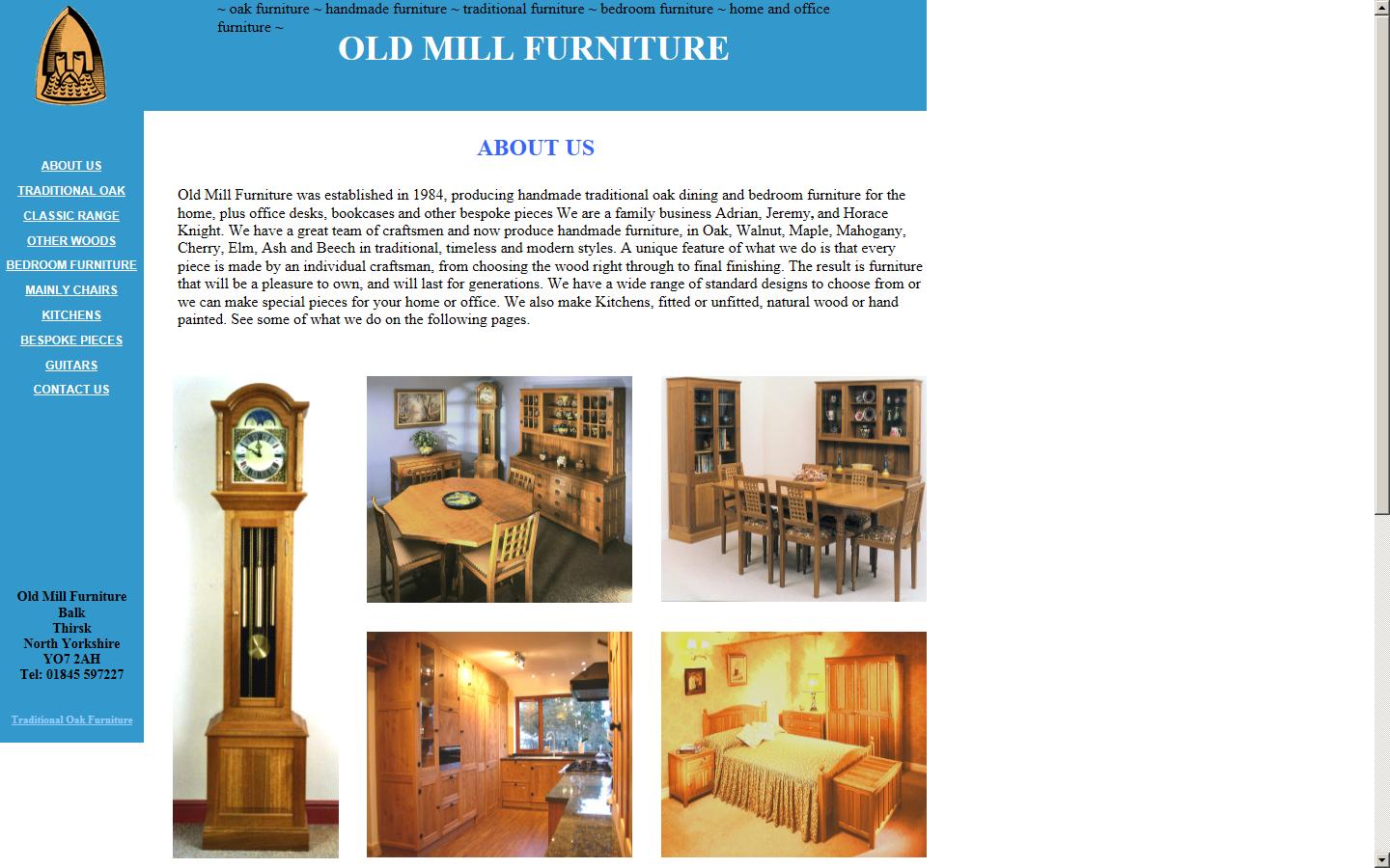 Old Mill Furniture Website