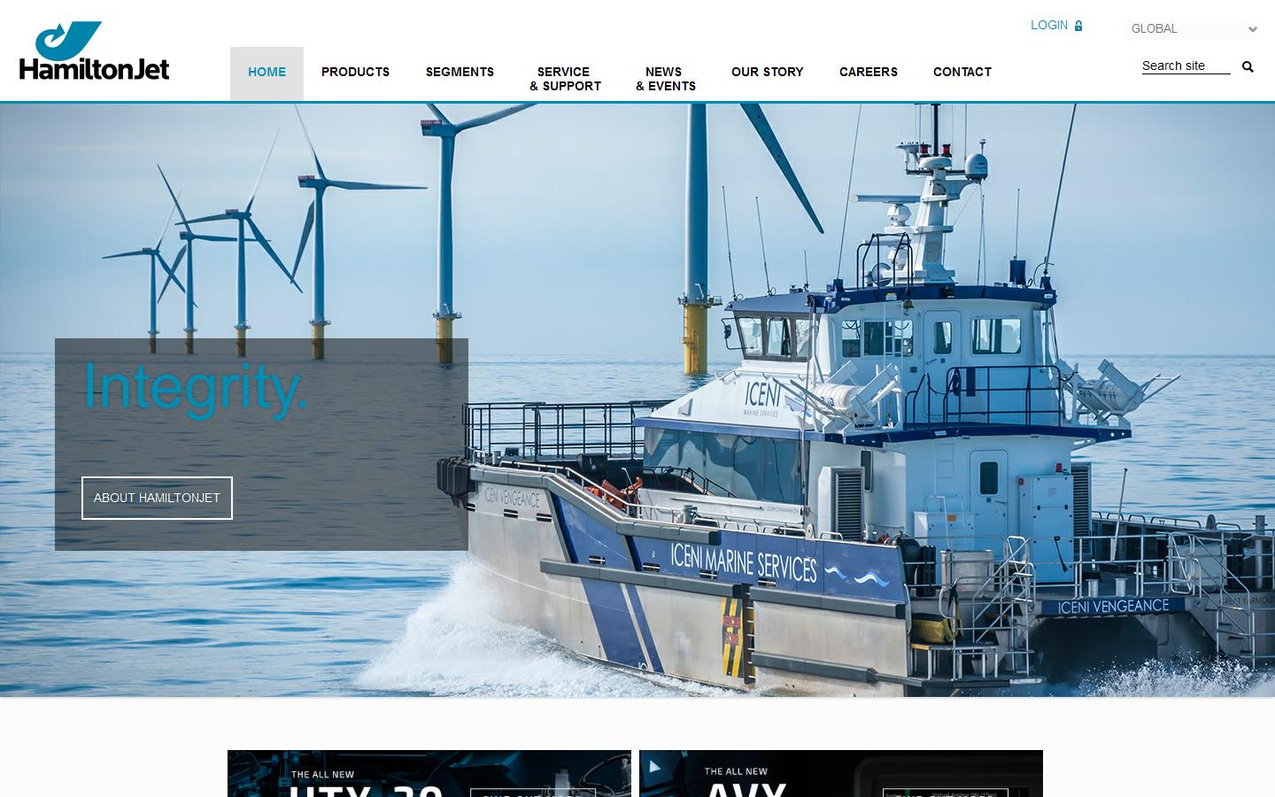 Hamilton Jet Website