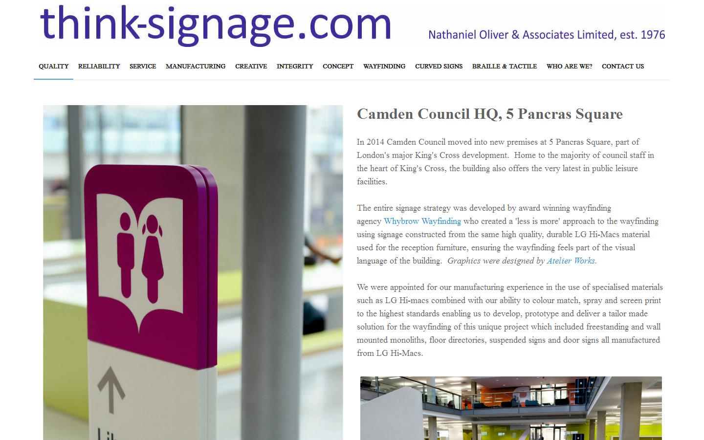 Nathaniel Oliver & Associates Ltd Website