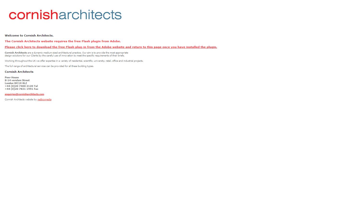 Cornish Architects Website
