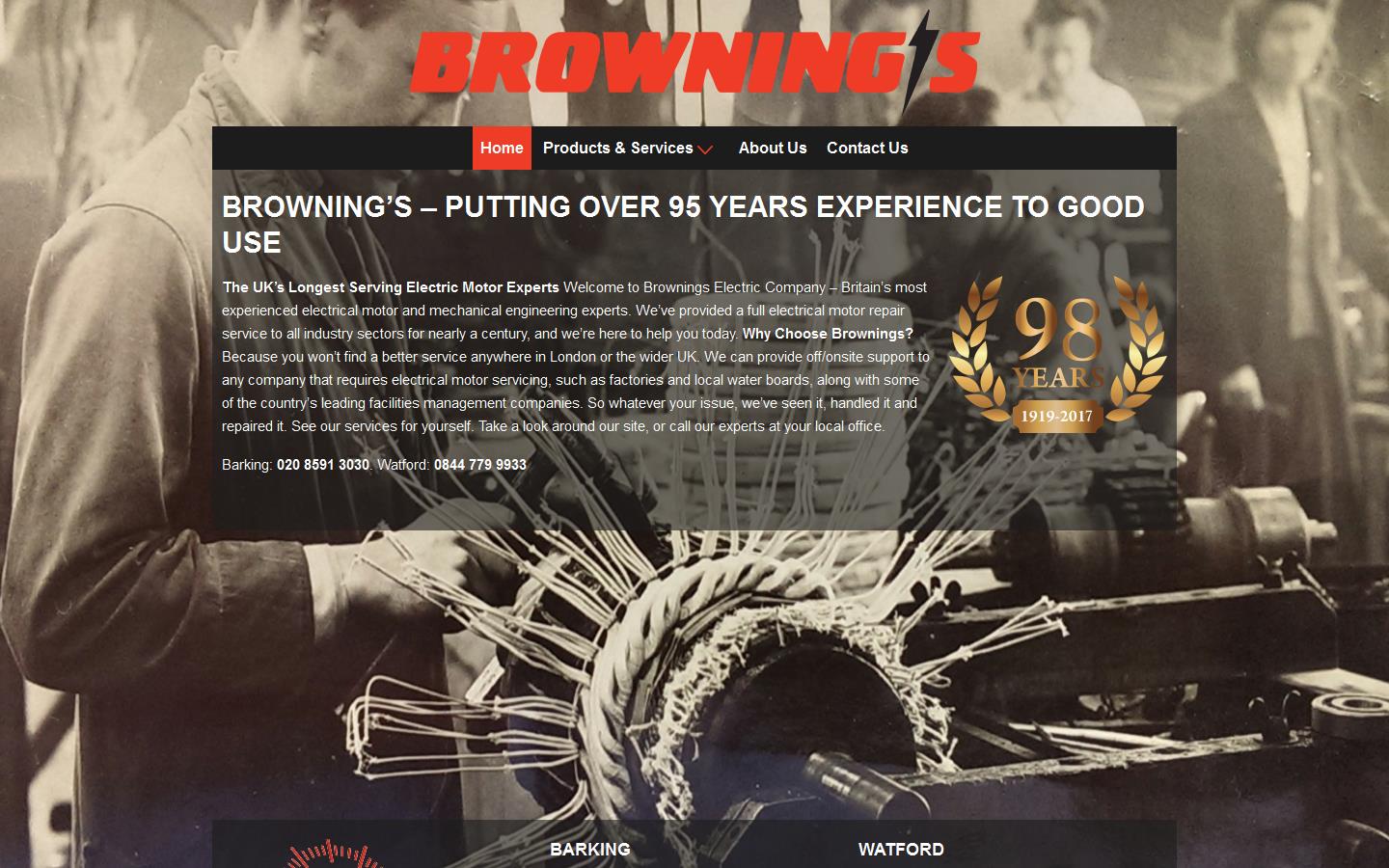 Brownings Website